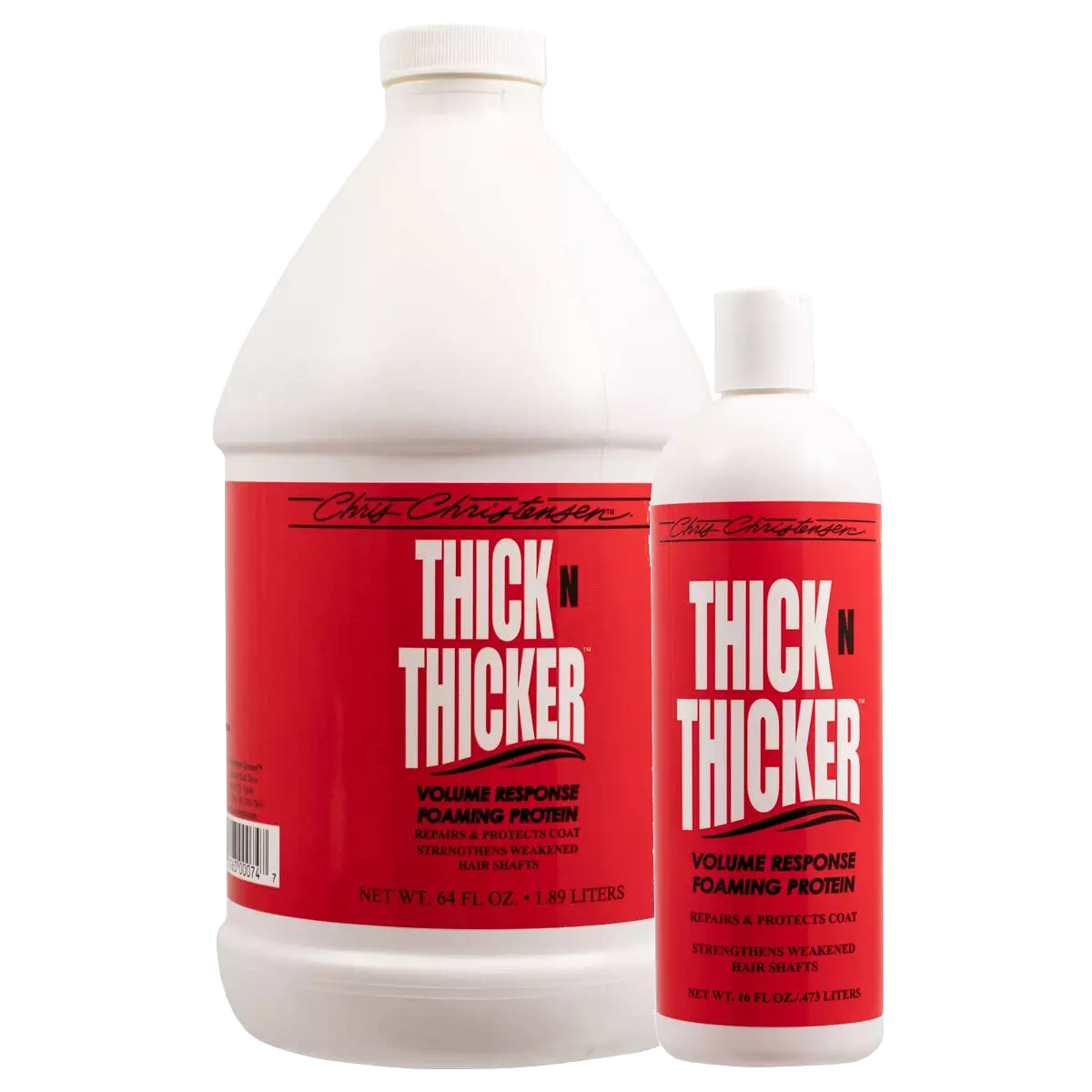 Chris Christensen Thick N Thicker foaming protein volume behandeling voor vachtversterking