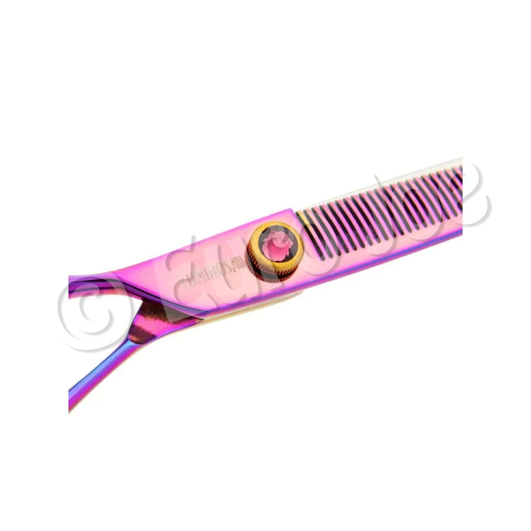 Groom Professional Luminosa blender schaar met regenboogafwerking