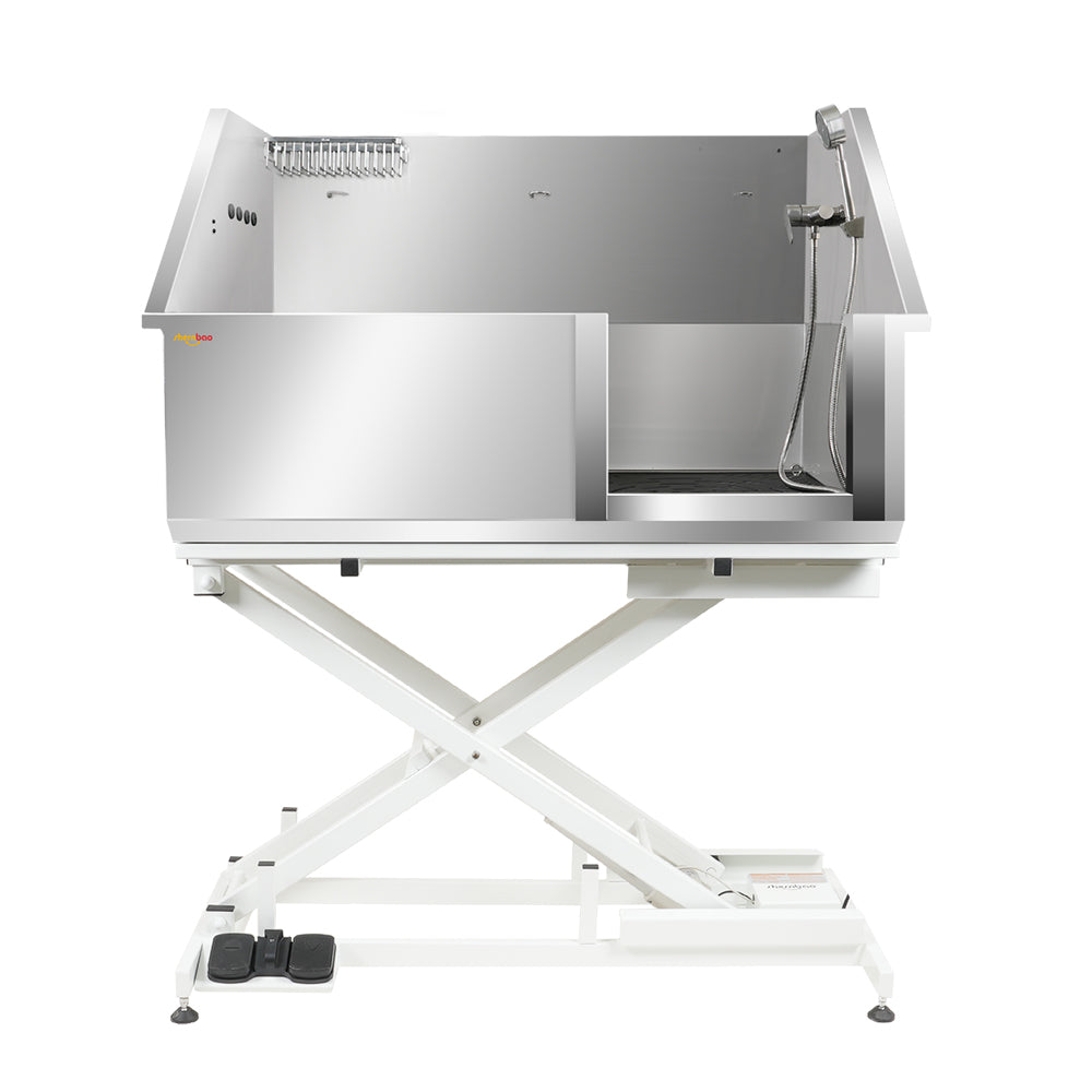 Shernbao RVS elektrische badkuip voor honden met schuifdeur