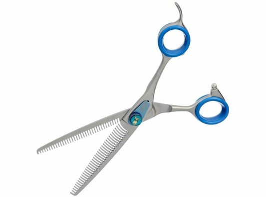 Groom Professional Blue Quartz dubbele effileerschaar 6,5 inch