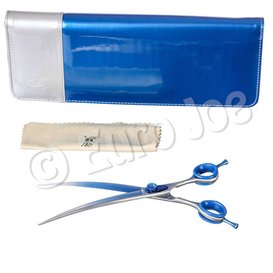 Groom Professional Blue Quartz Gebogen Schaar 8 inch
