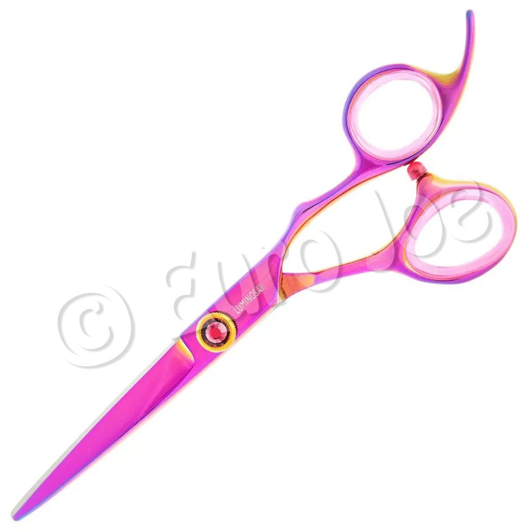 Groom Professional Luminosa 7 inch linkshandige rechte schaar met regenboogcoating