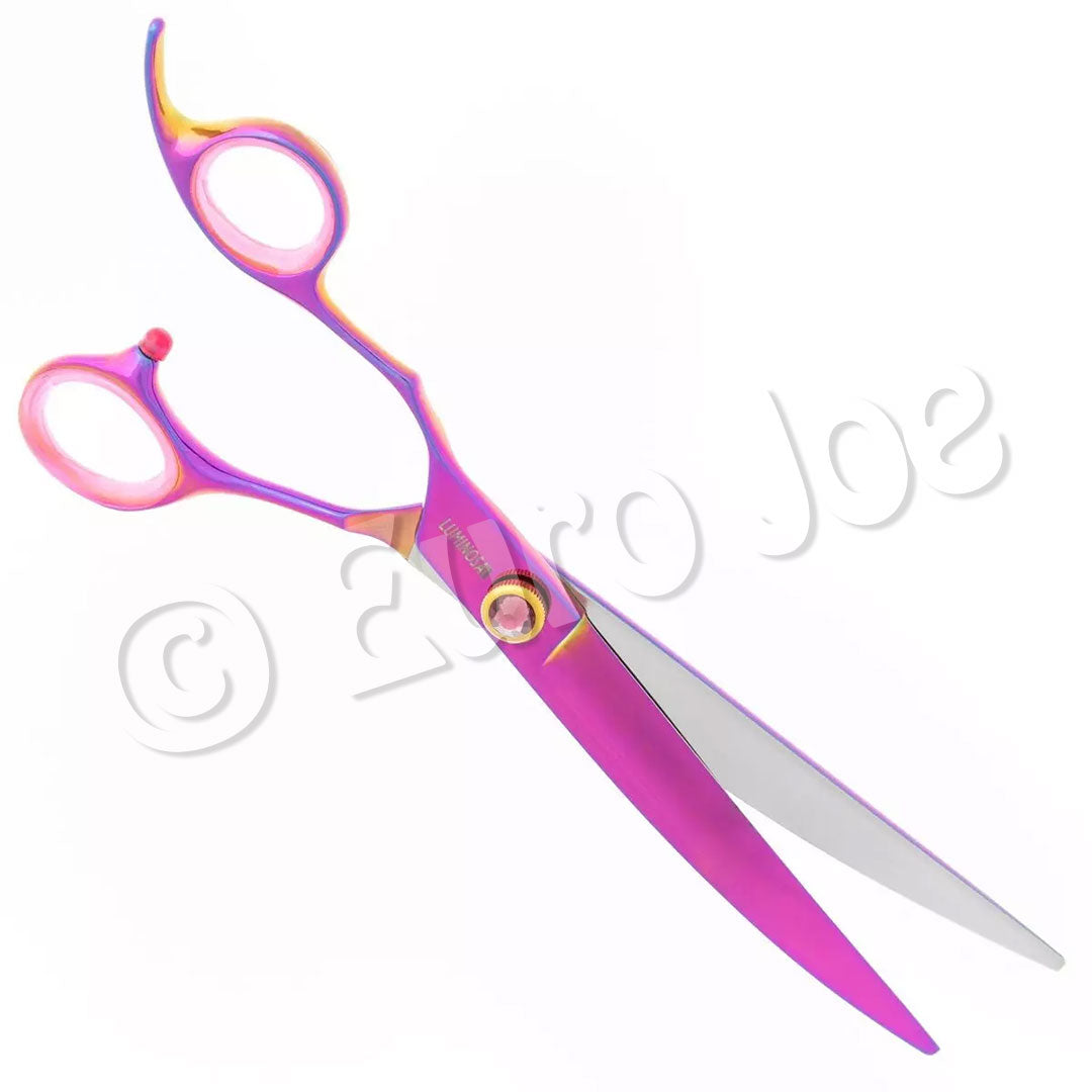 Groom Professional Luminosa 6,5 inch super gebogen schaar met regenboogcoating