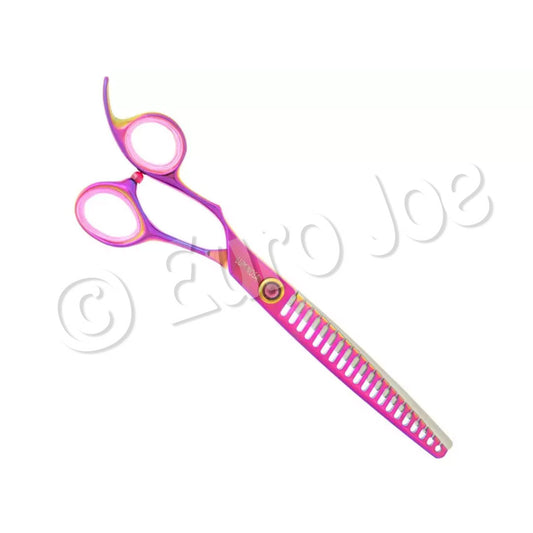 Groom Professional Luminosa linkshandige chunker schaar 7 inch met regenboogafwerking