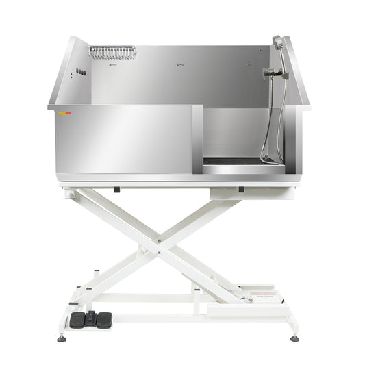 Shernbao RVS elektrische badkuip voor honden met schuifdeur