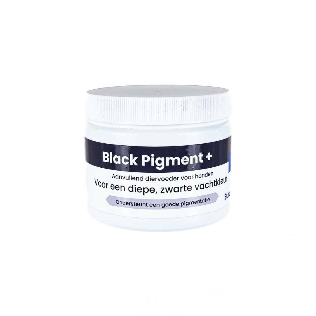 Black Pigment + – natuurlijke kuur voor diepe zwarte pigmentatie en glans bij honden