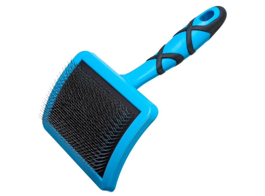 Groom Professional gebogen stevige Slicker borstel