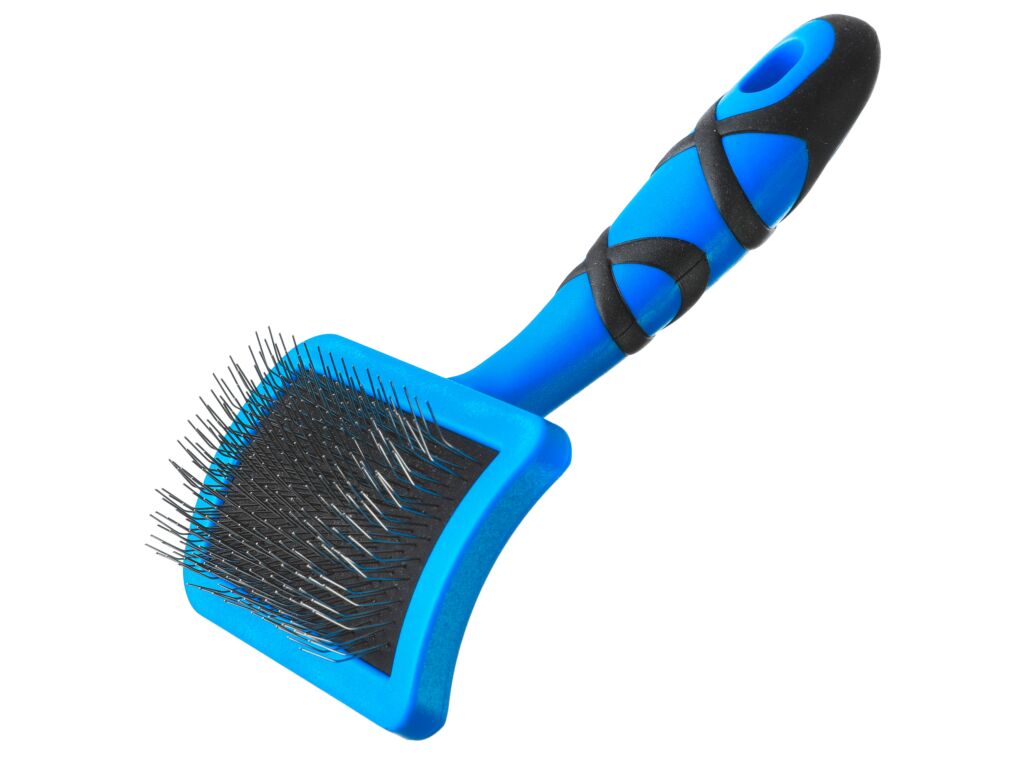 Groom Professional gebogen stevige Slicker borstel