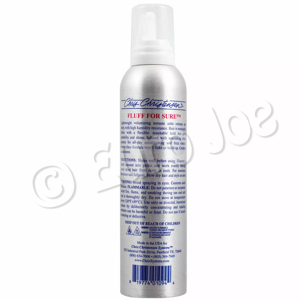 Chris Christensen Fluff For Sure volume mousse voor volle en beweeglijke vacht