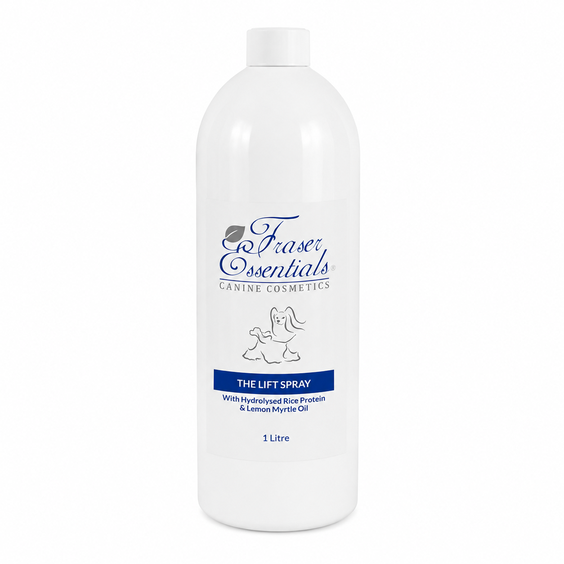 Fraser Essentials The Lift Spray professionele styling spray voor honden met extra lift, volume, textuur en hittebescherming voor Poedels, Spitz-rassen en showhonden.