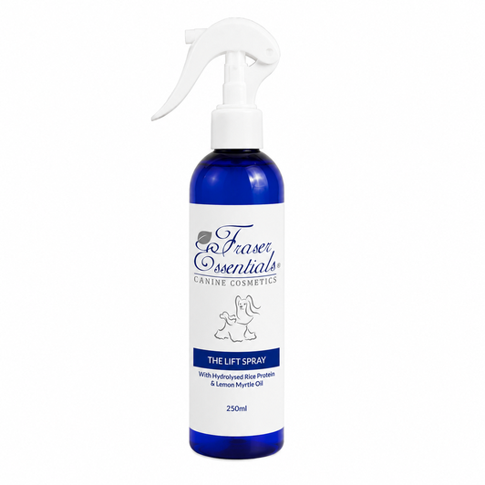 Fraser Essentials The Lift Spray professionele styling spray voor honden met extra lift, volume, textuur en hittebescherming voor Poedels, Spitz-rassen en showhonden.
