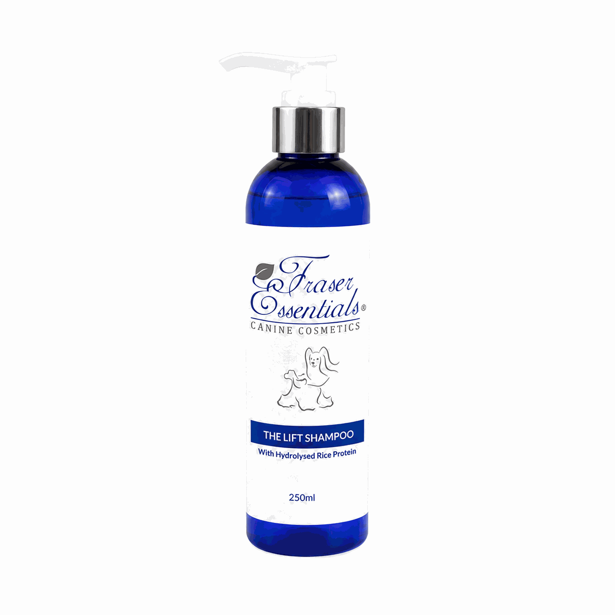 Fraser Essentials The Lift Shampoo geconcentreerde texturiserende hondenshampoo voor extra lift, volume, structuur en vachtscheiding bij Poedels, Spitz-rassen en showhonden.